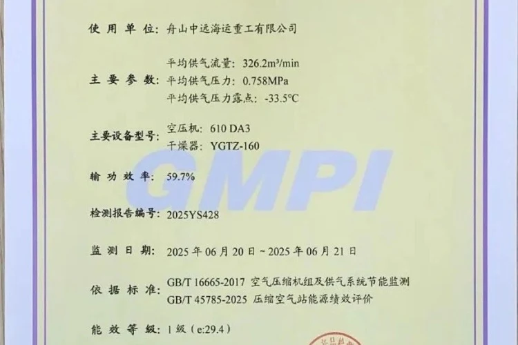 复盛参与GB/T 45785—2025一级能效空压站项目相关设备与项目图片
