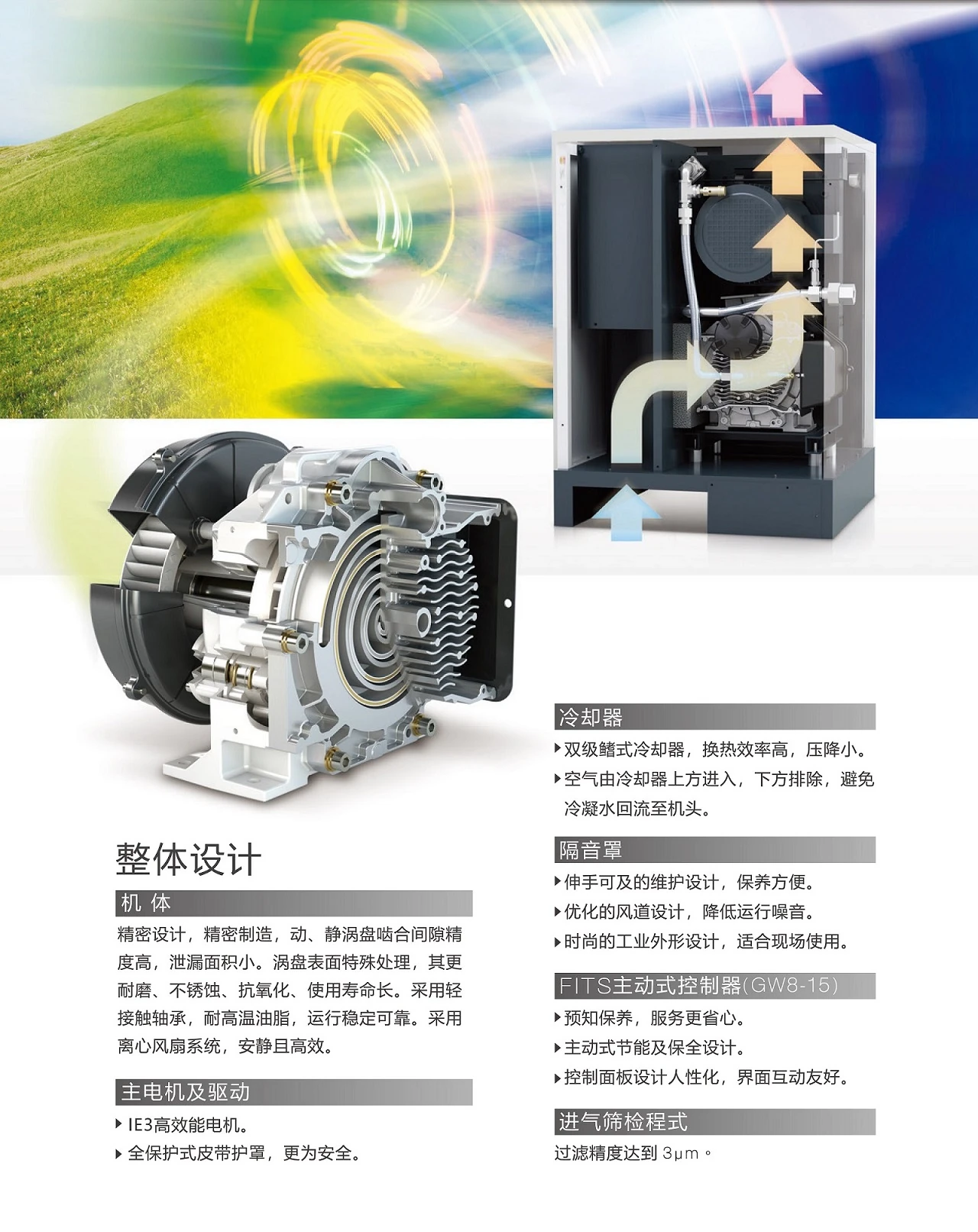 GW系列无油涡旋式空压机原型号资料图表 5