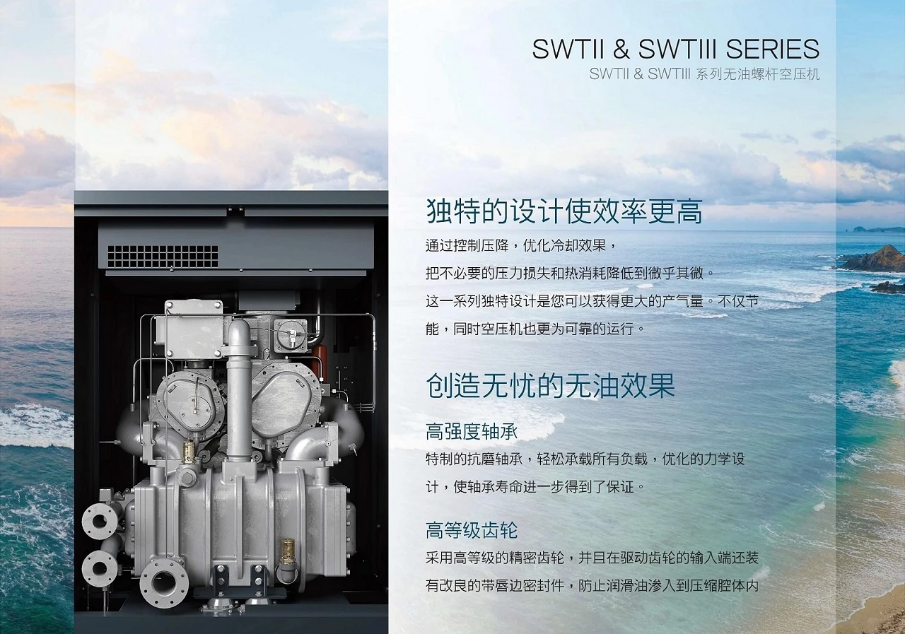 SWT系列干式无油螺杆空压机原型号资料图表 1